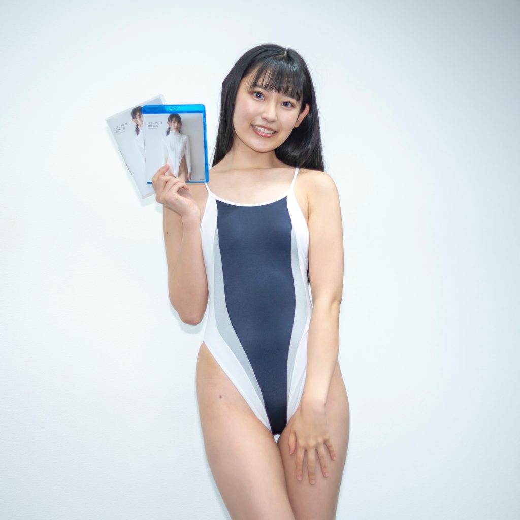 イメージDVD&Blu-ray「ハイレグの国」(竹書房)取材会に出席した林田百加