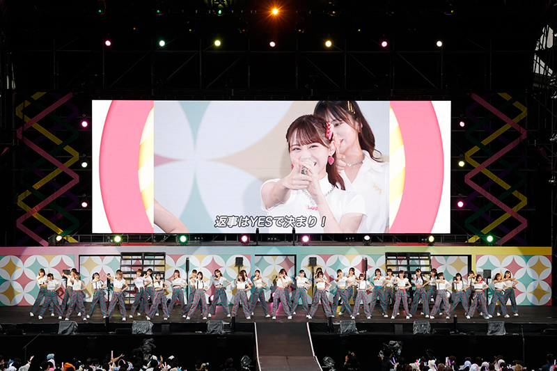 「=LOVE」「≠ME」「≒JOY」3組による合同フェス「イコノイジョイ 2022」より
