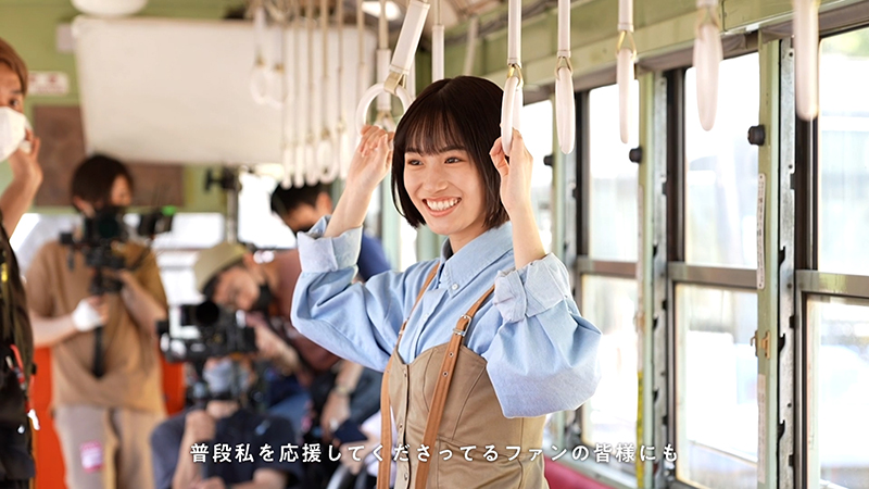 新TVCM「路面電車にて」篇メイキングより