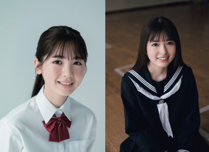 「B.L.T.graduation2023高校卒業」&「B.L.T.graduation2023中学卒業」の表紙を飾る乃木坂46筒井あやめと小川彩
