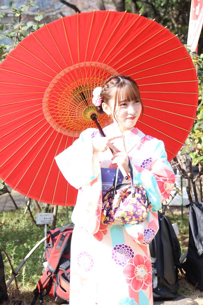 「近代麻雀着物祭in鳩山会館」に参加したFES☆TIVEの髙木ゆりあ