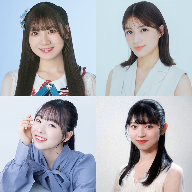 映画「CAMP7」に出演するNGT48藤崎未夢、織田奈那、アン、ジョナゴールド