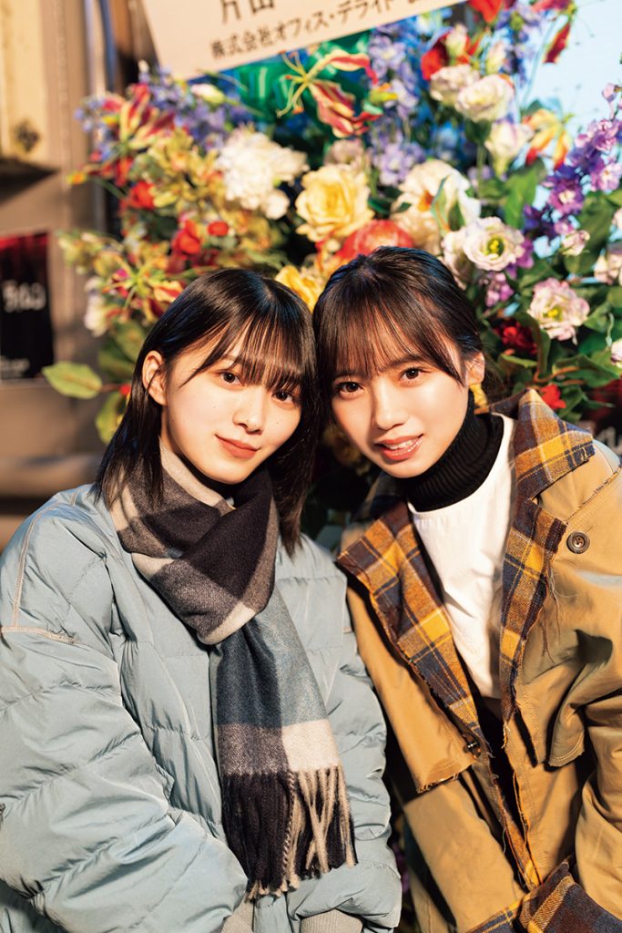 森奈緒(森田ひかる/櫻坂46)と片山希莉(齊藤京子/日向坂46)