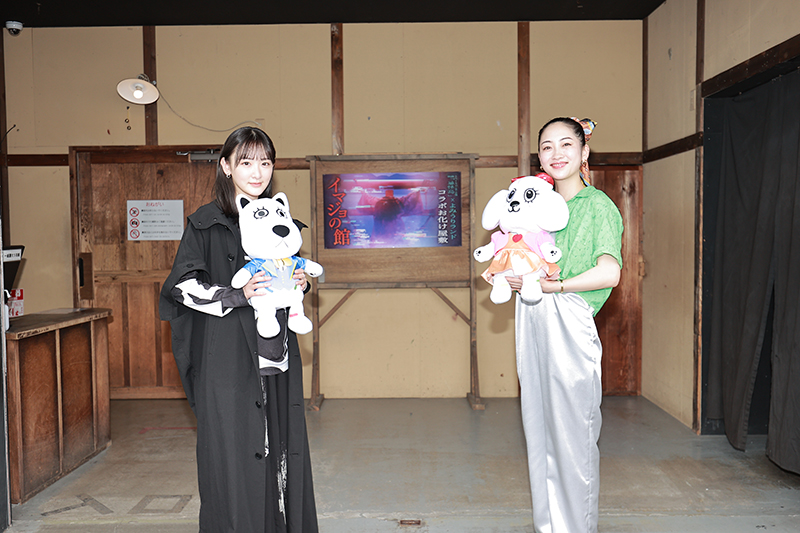 映画「忌怪島」×よみうりランドコラボお化け屋敷「イマジョの館」OPイベントに出席した生駒里奈と川添野愛