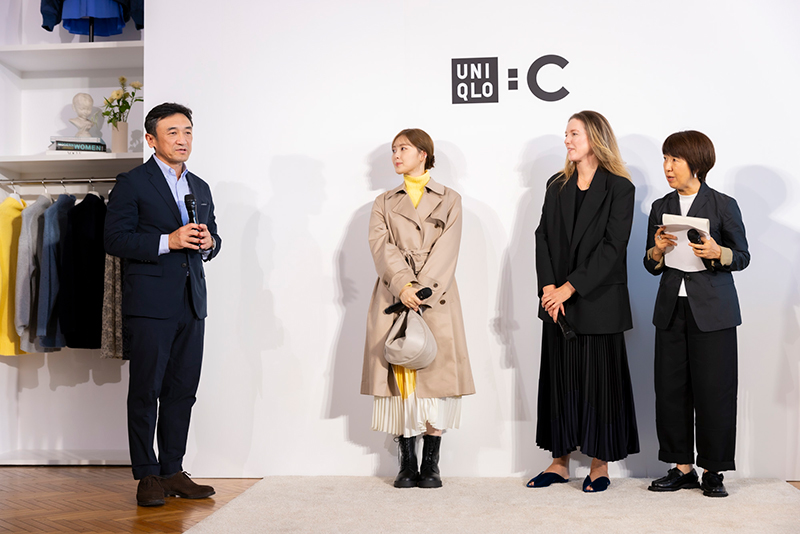 「UNIQLO : C」ローンチ記者発表会見に出席した白石麻衣