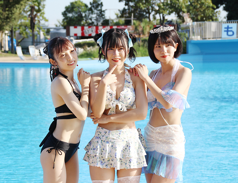 I MY ME MINEの百千もね、櫻井もえ、小森ひなこが「近代麻雀水着祭 2023」に出演
