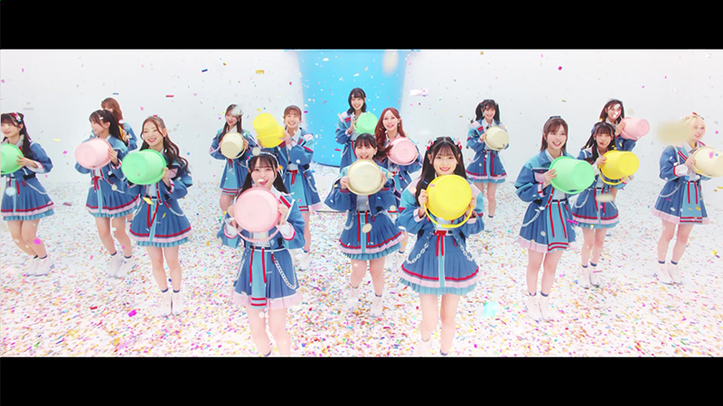 HKT48 17thシングル「バケツを被れ!」MVより