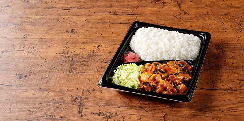 九州:豚焼肉弁当(大分県産にら使用)