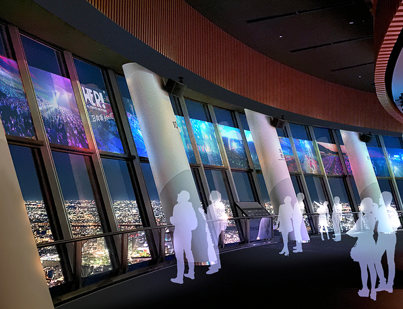 「SKYTREE ROUND THEATER(R)」での特別映像の上映(イメージ)