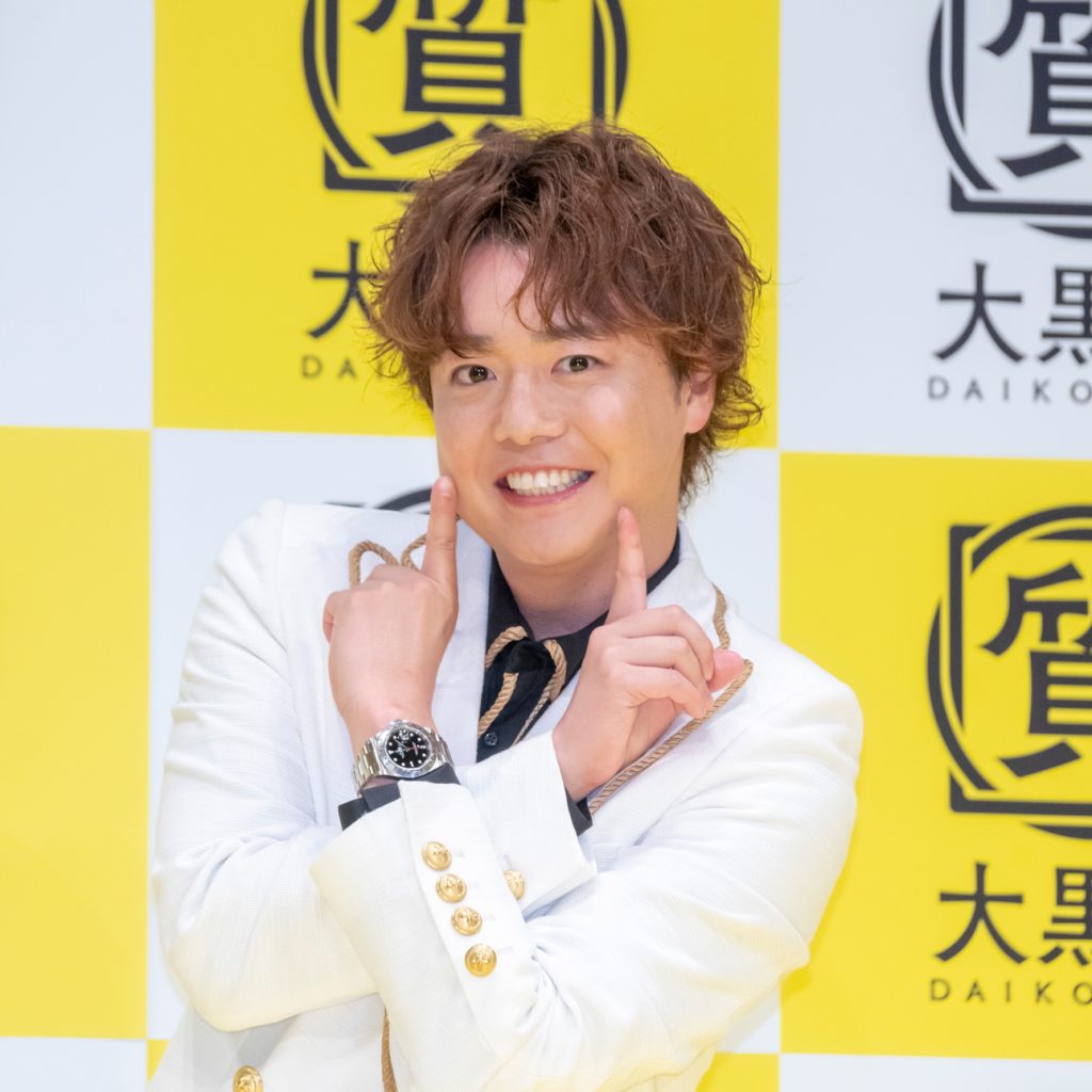 「大黒屋 LINEとAIを使った新査定サービス」PRイベントに出席したシュウペイ(ぺこぱ)