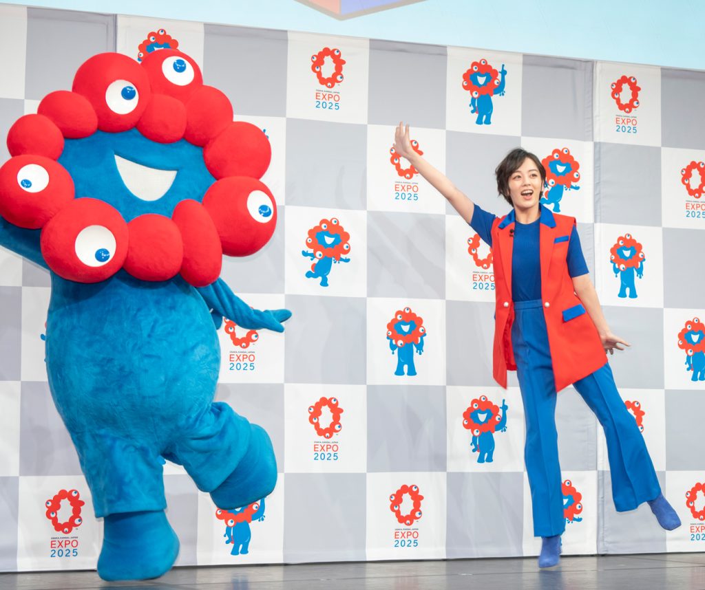 伊原六花が「ミャクミャクぽん!PR動画記者発表会」に出席