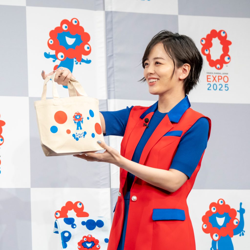 伊原六花が「ミャクミャクぽん!PR動画記者発表会」に出席