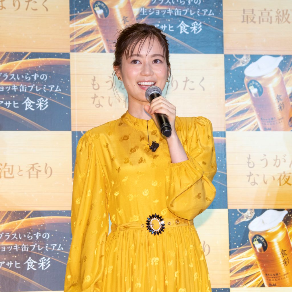 生田絵梨花がアサヒビール株式会社『アサヒ食彩』新CM発表会に出席