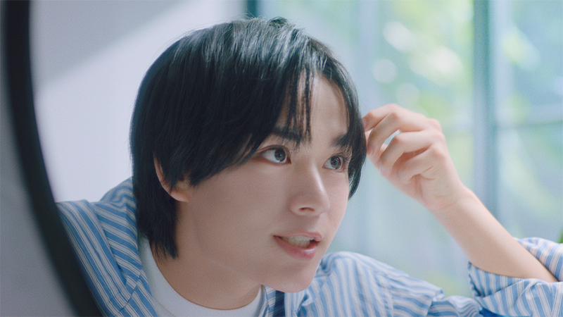 ナイトケアビューティーブランド「YOLU(ヨル)」のWEB CMに出演するなにわ男子・大西流星