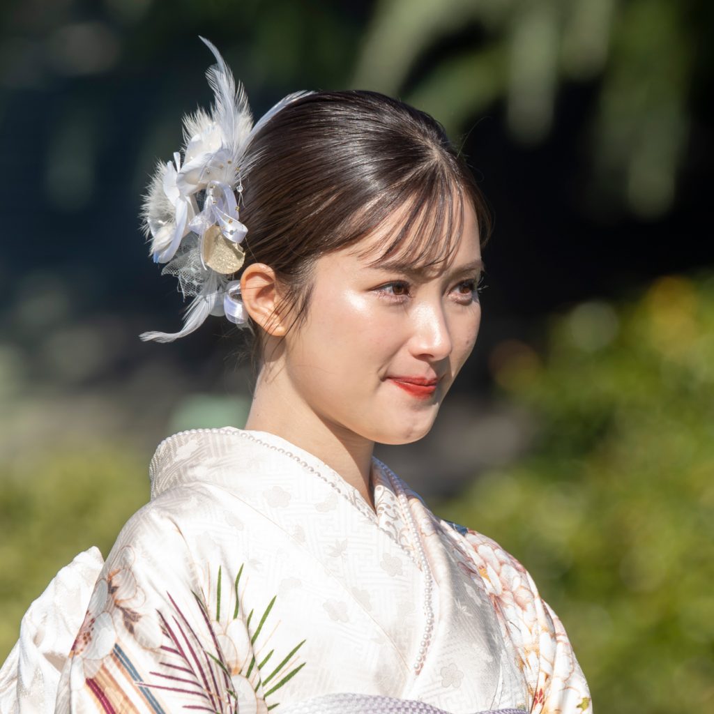 「オスカープロモーション2025年新春晴れ着撮影会」に出席した井頭愛海