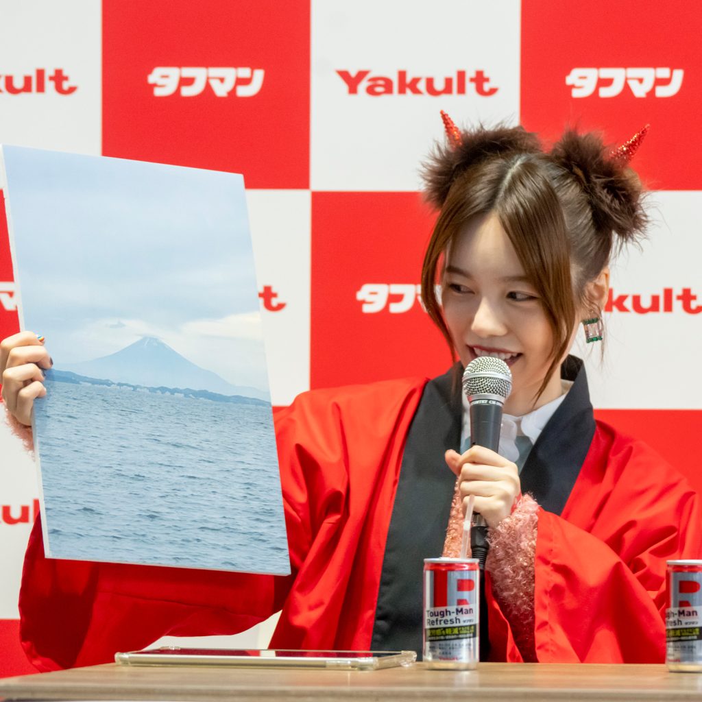 ポップアップイベント、タフマン「鬼は、こたつでリフレッシュ!」に登壇した島崎遥香