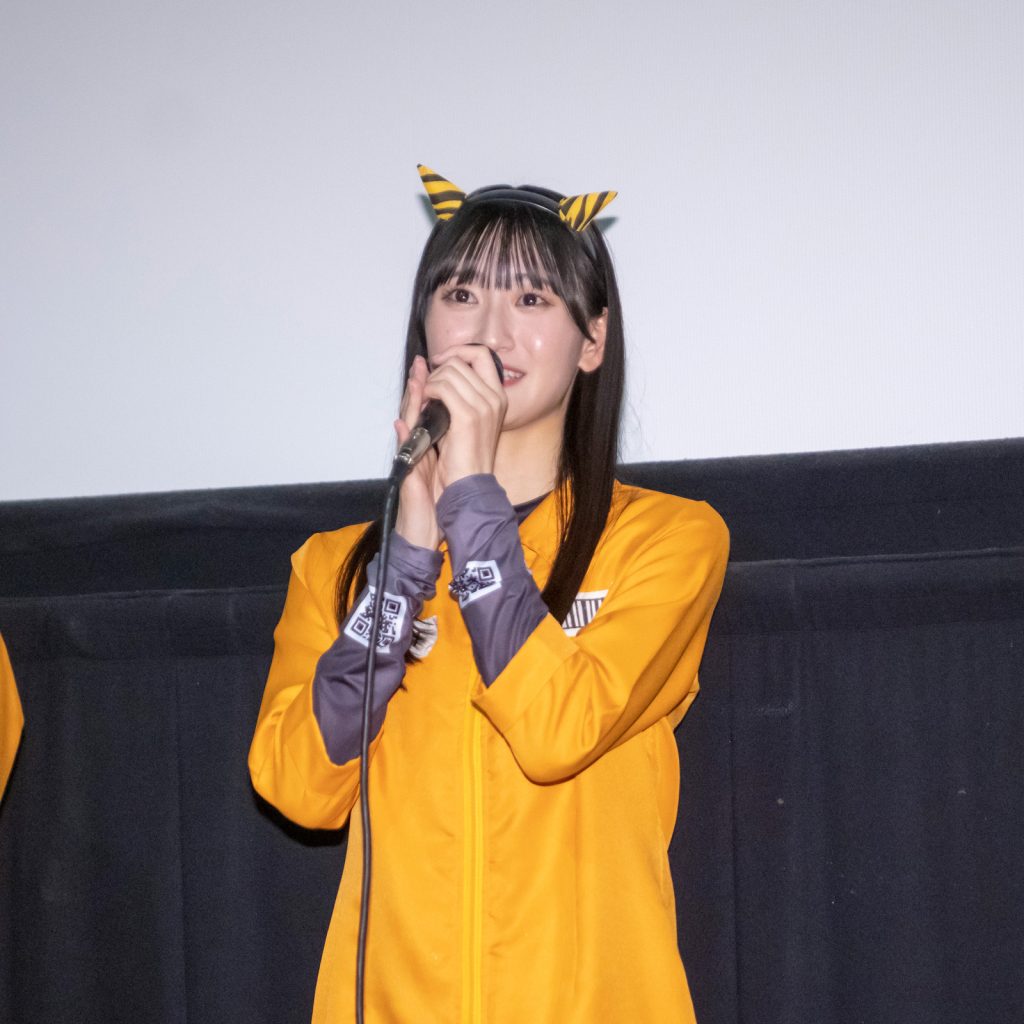 映画『鬼ベラシ』タイトル&特報上映舞台あいさつより信濃宙花