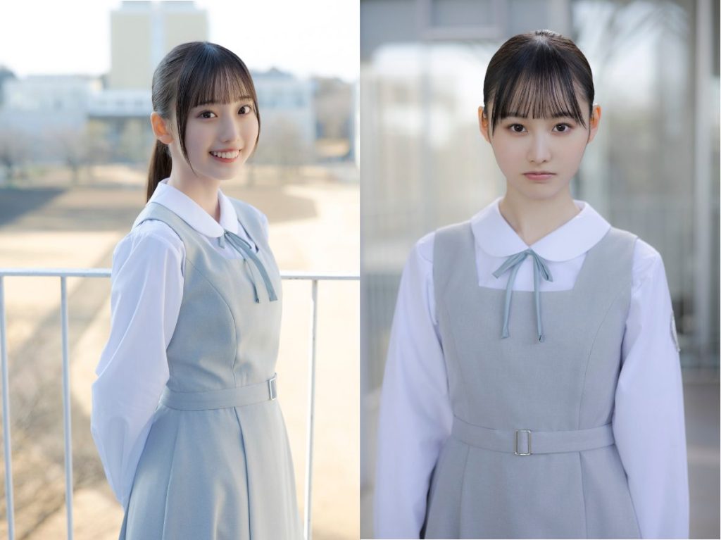 日向坂46五期生、大田美月(左)と高井俐香(右)