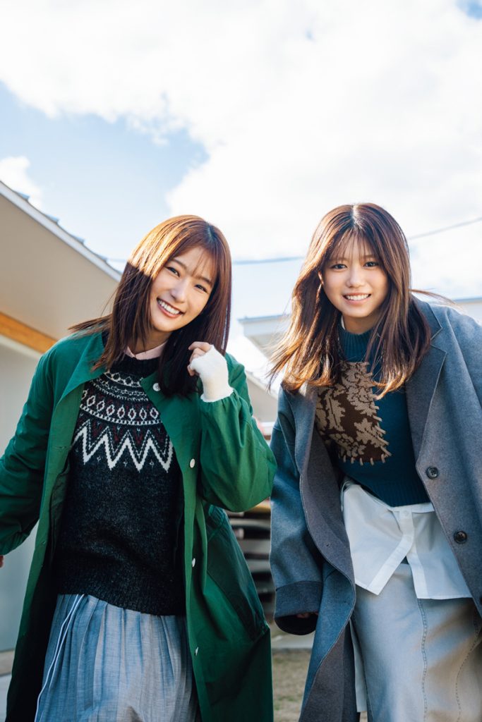 『週刊少年マガジン17号』に登場している櫻坂46井上梨名・武元唯衣