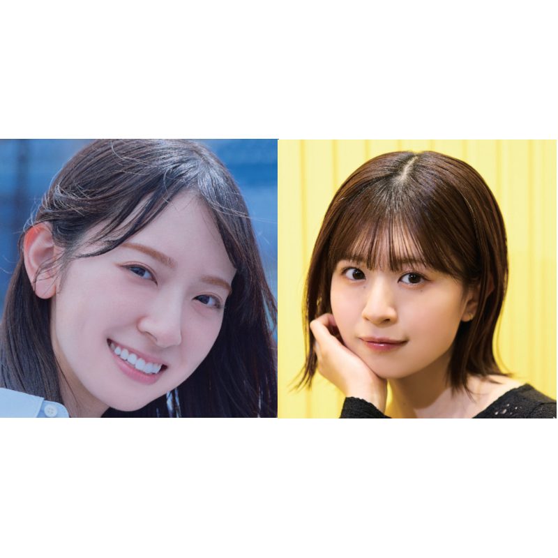 日向坂46金村美玖(左)と松田好花(右)