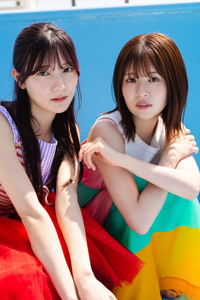 「B.L.T.2025年7月号」に登場している日向坂46・河田陽菜と松田好花