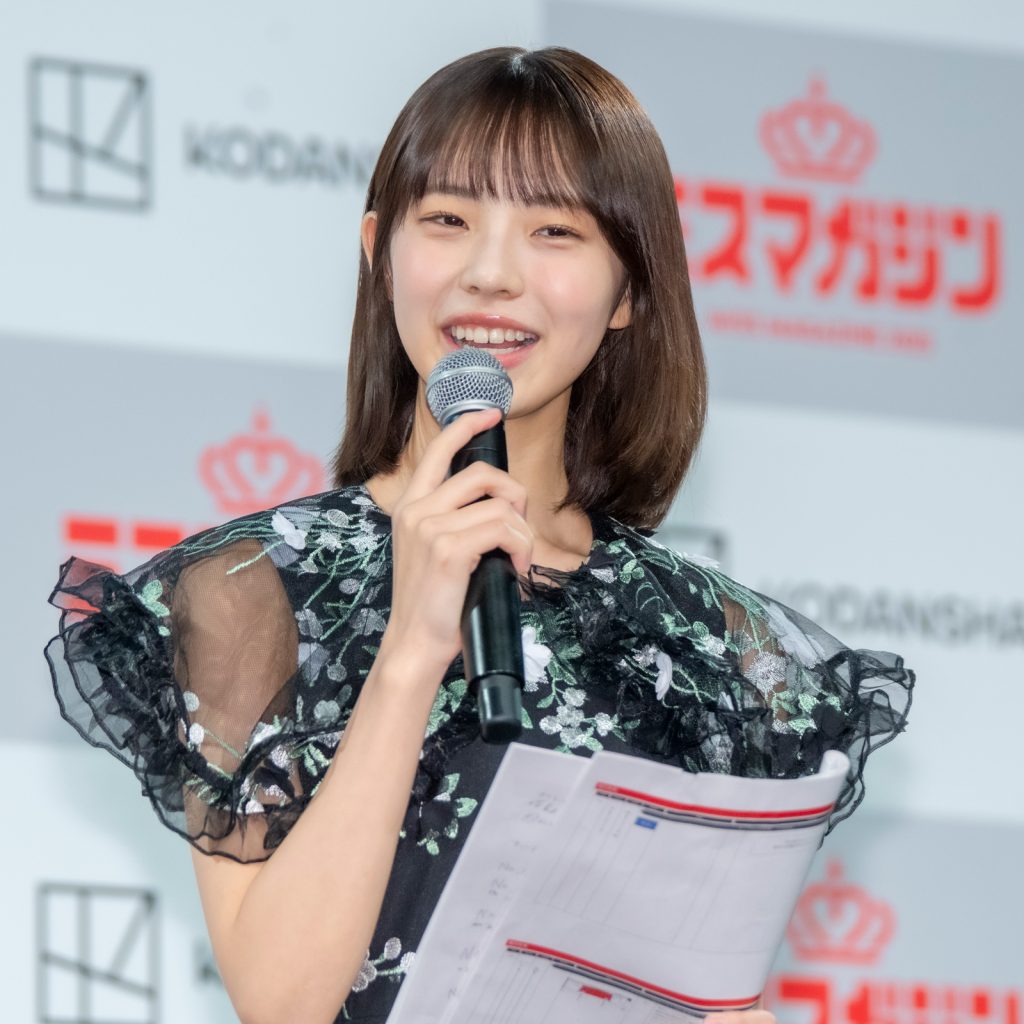 「ミスマガジン2025 ベスト16お披露目イベント」に出席した菊地姫奈