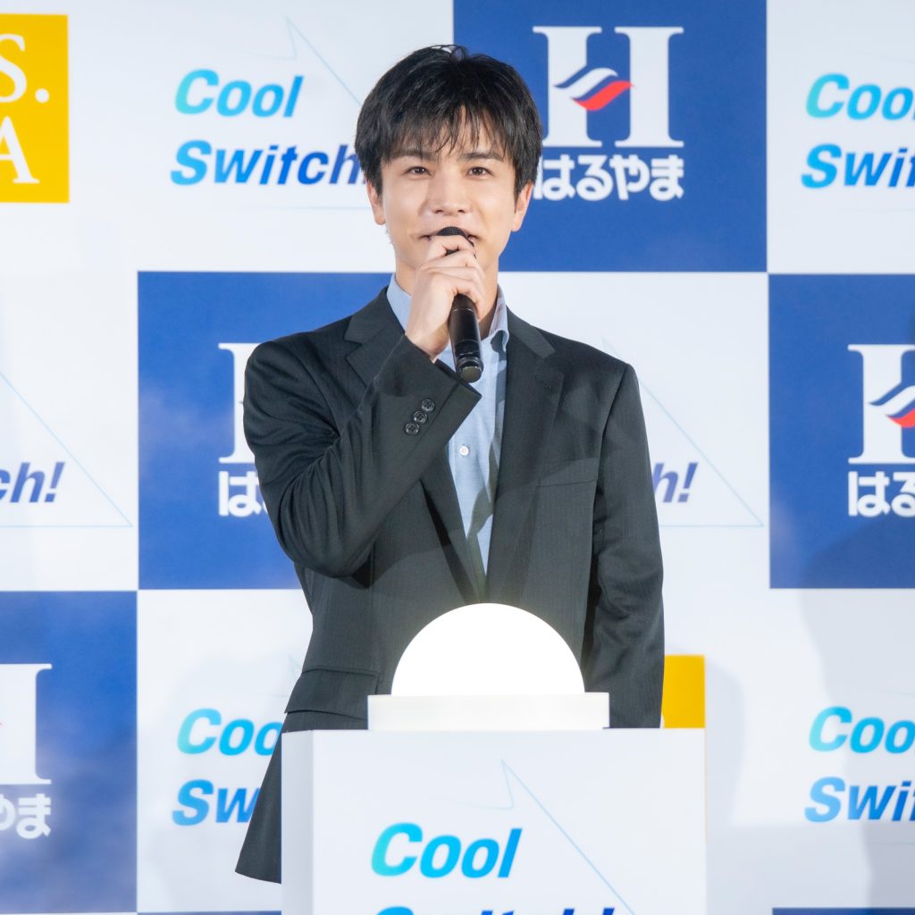 「はるやまNEW BIZ WEAR アンバサダー&新CM発表会」に出席した岩田剛典