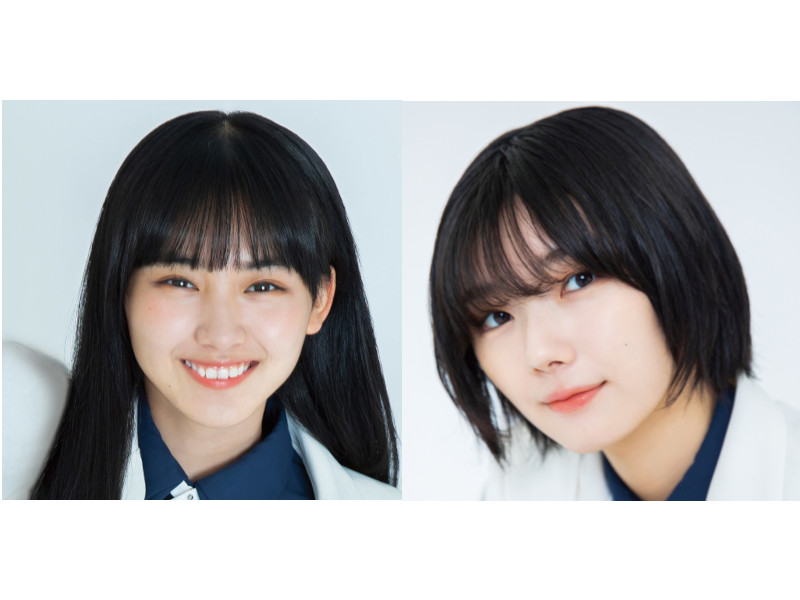 櫻坂46の山﨑天(左)と藤吉夏鈴(右)