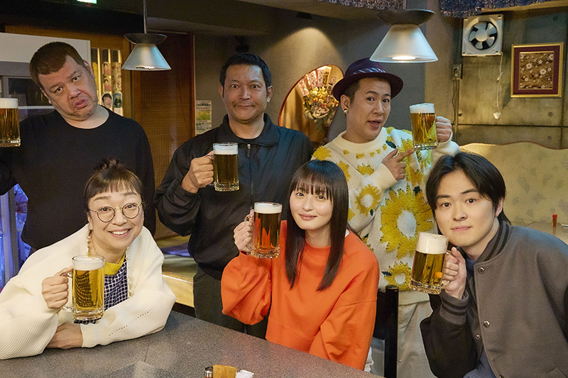 (上段左から)くっきー!、山口智充、きょん/(下段左から)山野海、遠藤さくら、望月歩