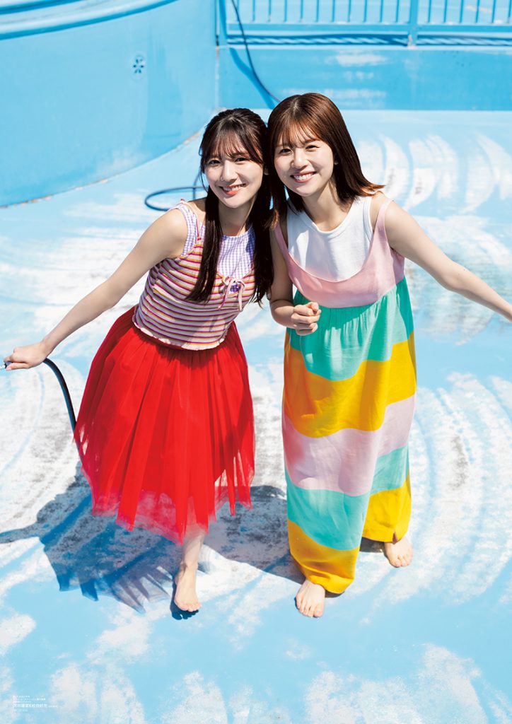 「B.L.T.2025年7月号」ローソンエンタテインメント購入特典ポスター【河田陽菜&松田好花(日向坂46)】表