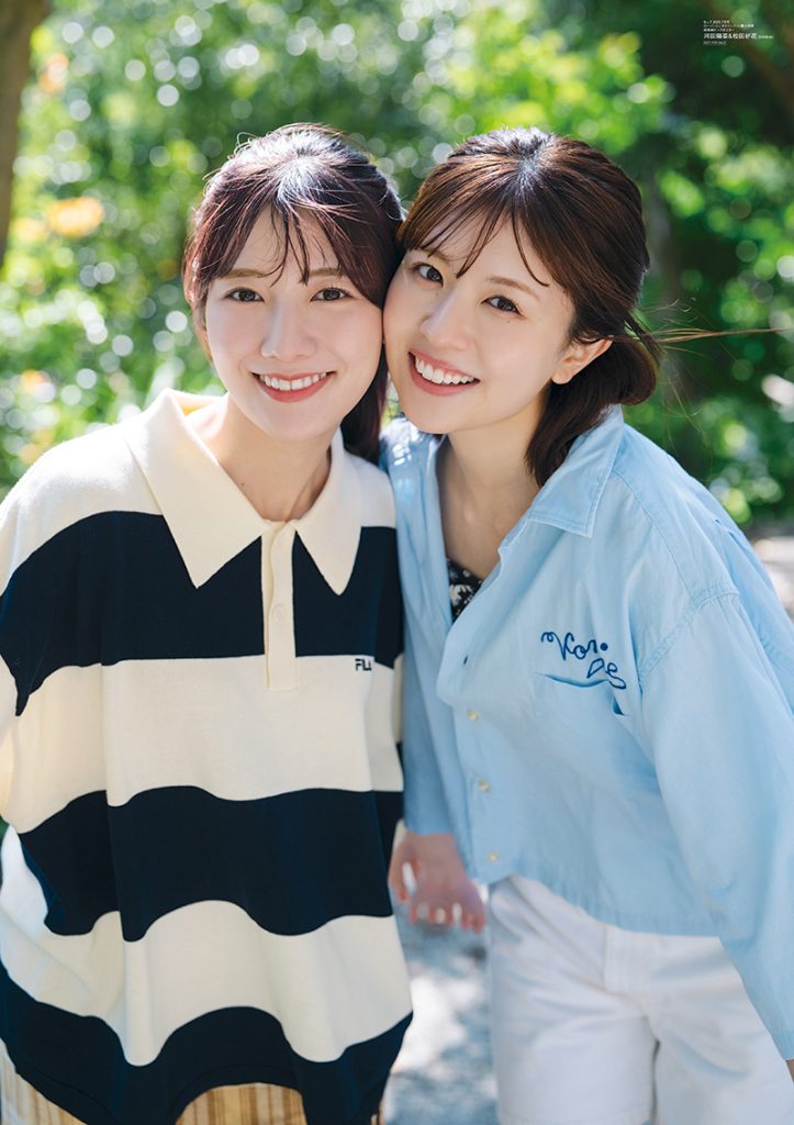 「B.L.T.2025年7月号」ローソンエンタテインメント購入特典ポスター【河田陽菜&松田好花(日向坂46)】裏