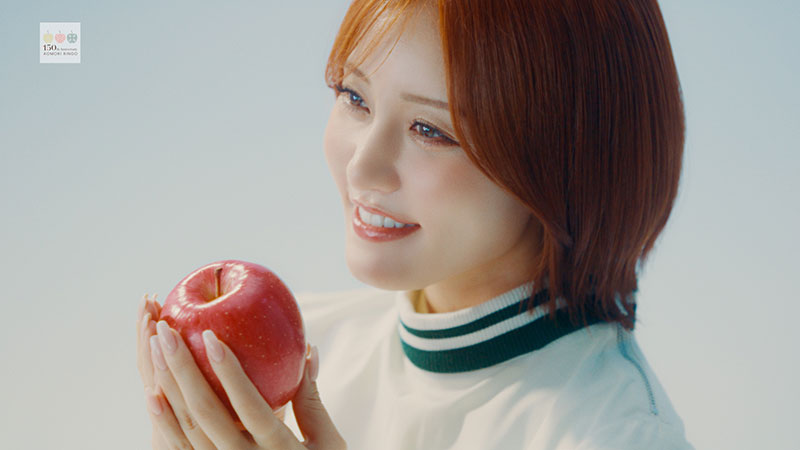 王林が出演するTVCM「青森りんご植栽150周年」篇より