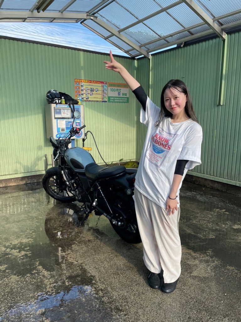 坂元誉梨の『初心者バイク女子の奮闘日記』#6「グラビアアイドルはじめての洗車」