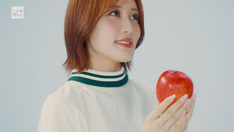 王林が出演するTVCM「青森りんご植栽150周年」篇より