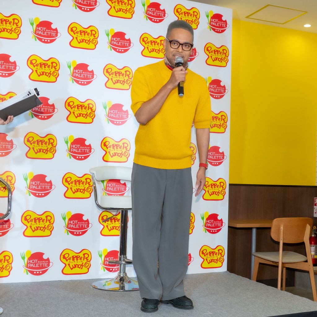 「World Pepper Rice Day PR発表会」に出席したEXILE NESMITH
