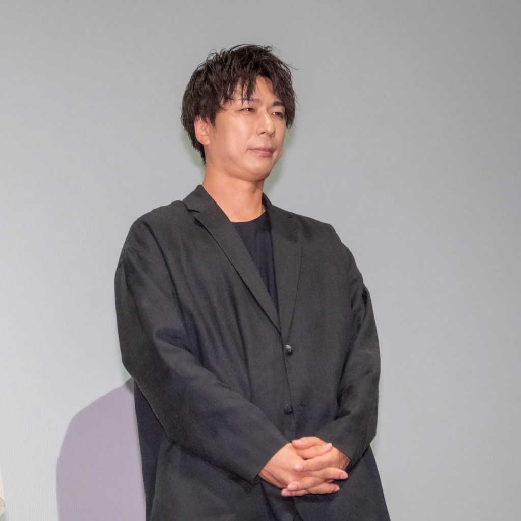 映画『2025年7月5日 午前4時18分』完成披露上映会舞台あいさつに登壇した船ヶ山哲