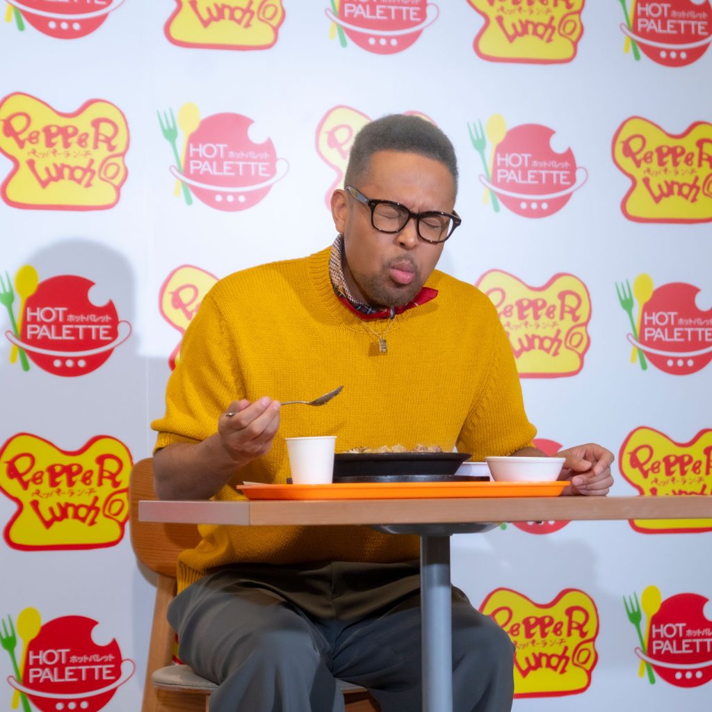 「World Pepper Rice Day PR発表会」に出席したEXILE NESMITH
