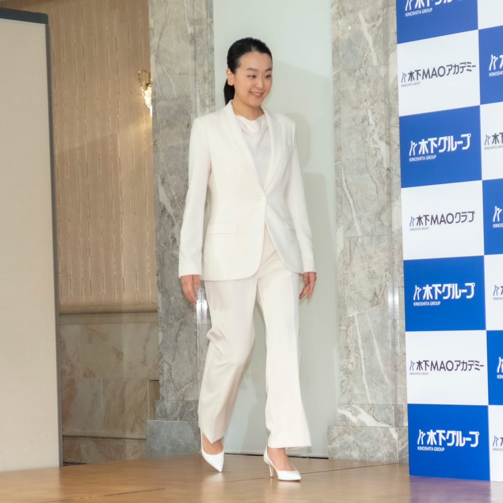 「木下MAOアカデミー」設立発表会に出席した浅田真央