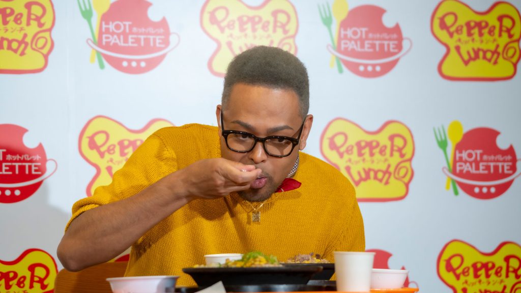 「World Pepper Rice Day PR発表会」に出席したEXILE NESMITH