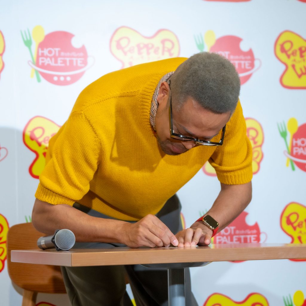 「World Pepper Rice Day PR発表会」に出席したEXILE NESMITH