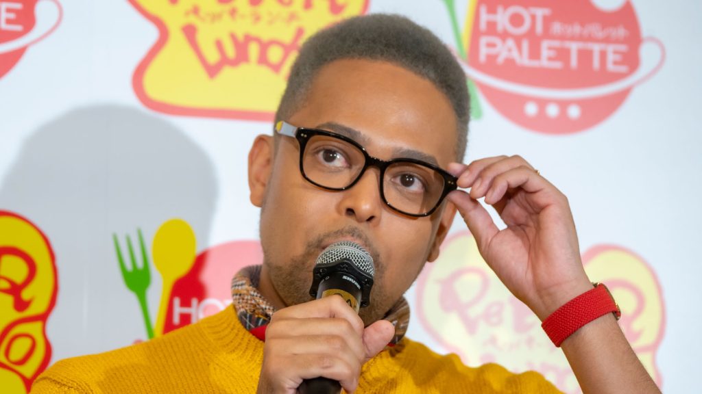 「World Pepper Rice Day PR発表会」に出席したEXILE NESMITH