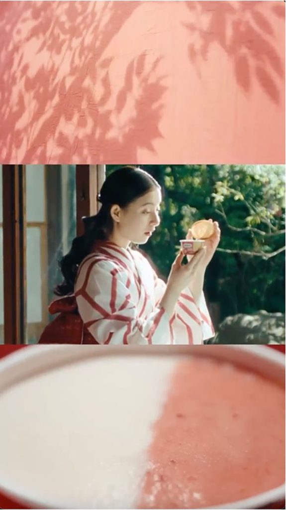 新木優子が出演するハーゲンダッツの新WEB CM「いちご練乳みるく」篇より