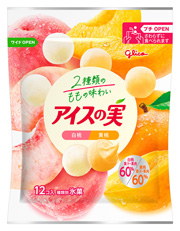 [冷凍] 江崎グリコ アイスの実　白桃黄桃 84ml