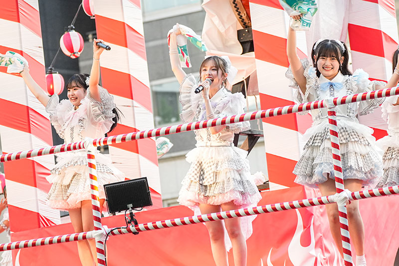 HKT48 19thシングル「半袖天使」発売記念ミニライブより(福岡市役所西側ふれあい広場)