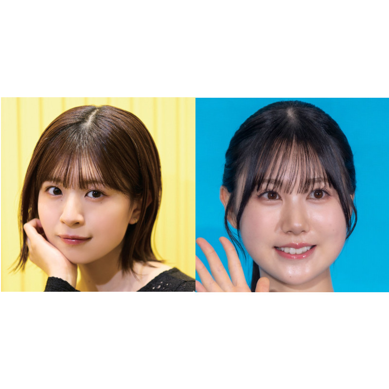 日向坂46の松田好花(写真左)と鶴崎仁香(写真右)
