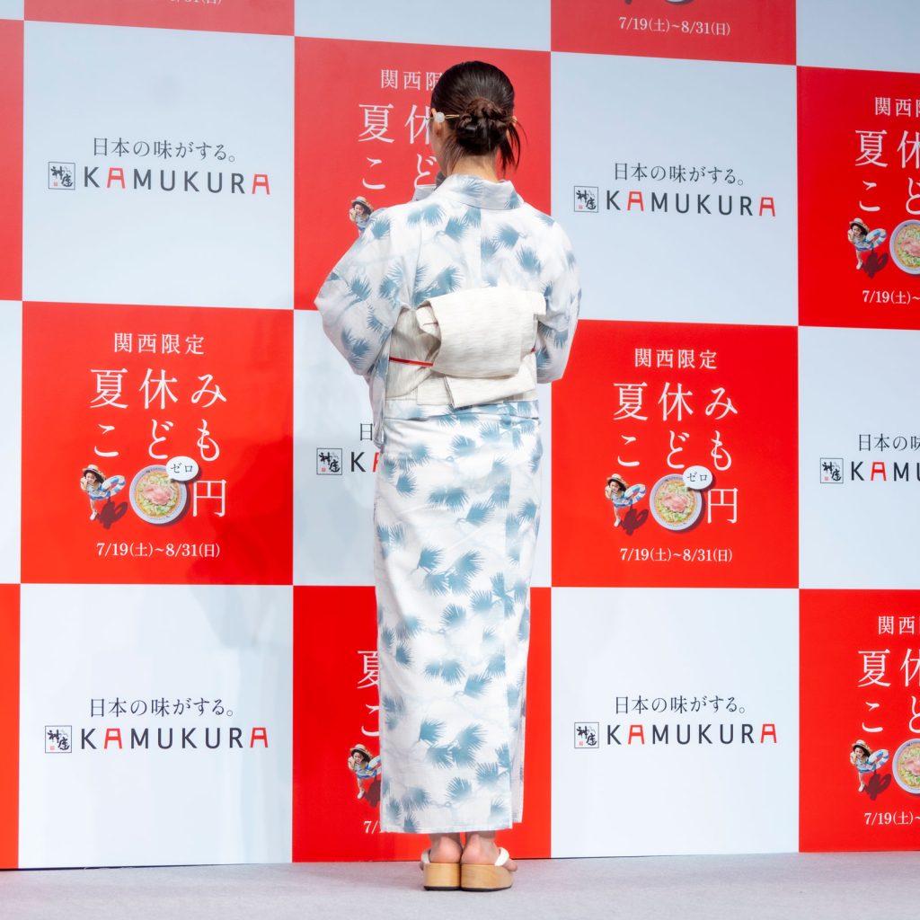 土屋太鳳が「どうとんぼり神座新CM&夏休みこども0円キャンペーン発表会」に出席