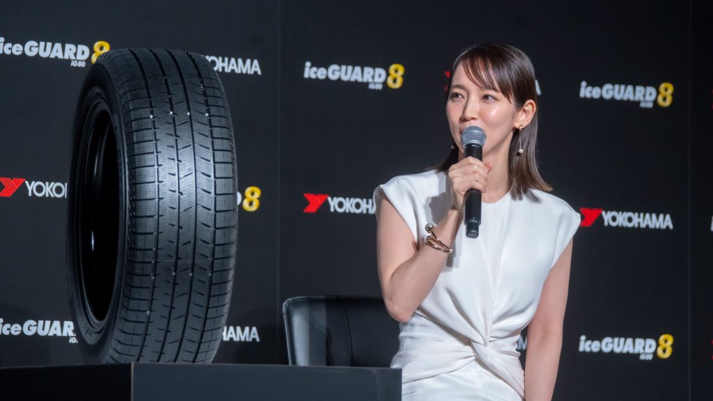吉岡里帆が横浜ゴム株式会社スタッドレスタイヤ新商品および新CM発表会に出席
