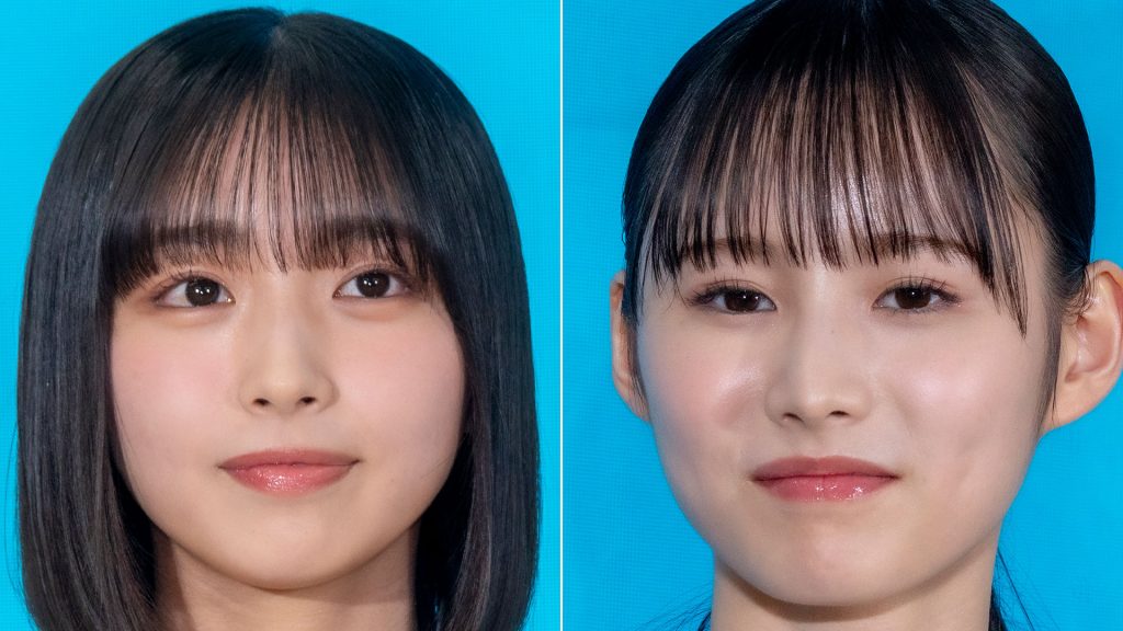 日向坂46の大野愛実(写真左)と高井俐香(写真右)