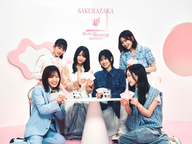 「櫻坂46」初のトレーディングカードゲーム広報担当の松田里奈、森田ひかる、石森璃花、小島凪紗、谷口愛季、的野美青