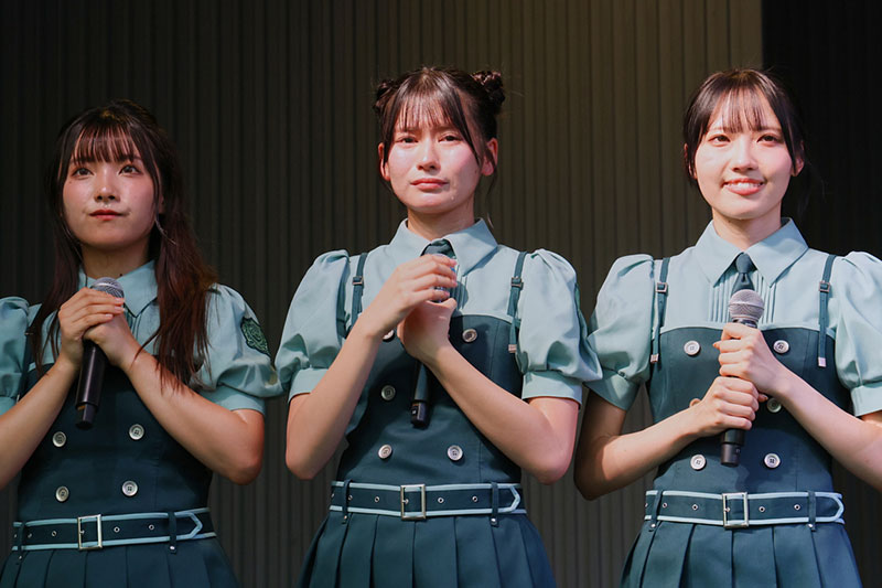 Rain Treeフリーライブより仲俣美希、永瀬真梨、吉川海未